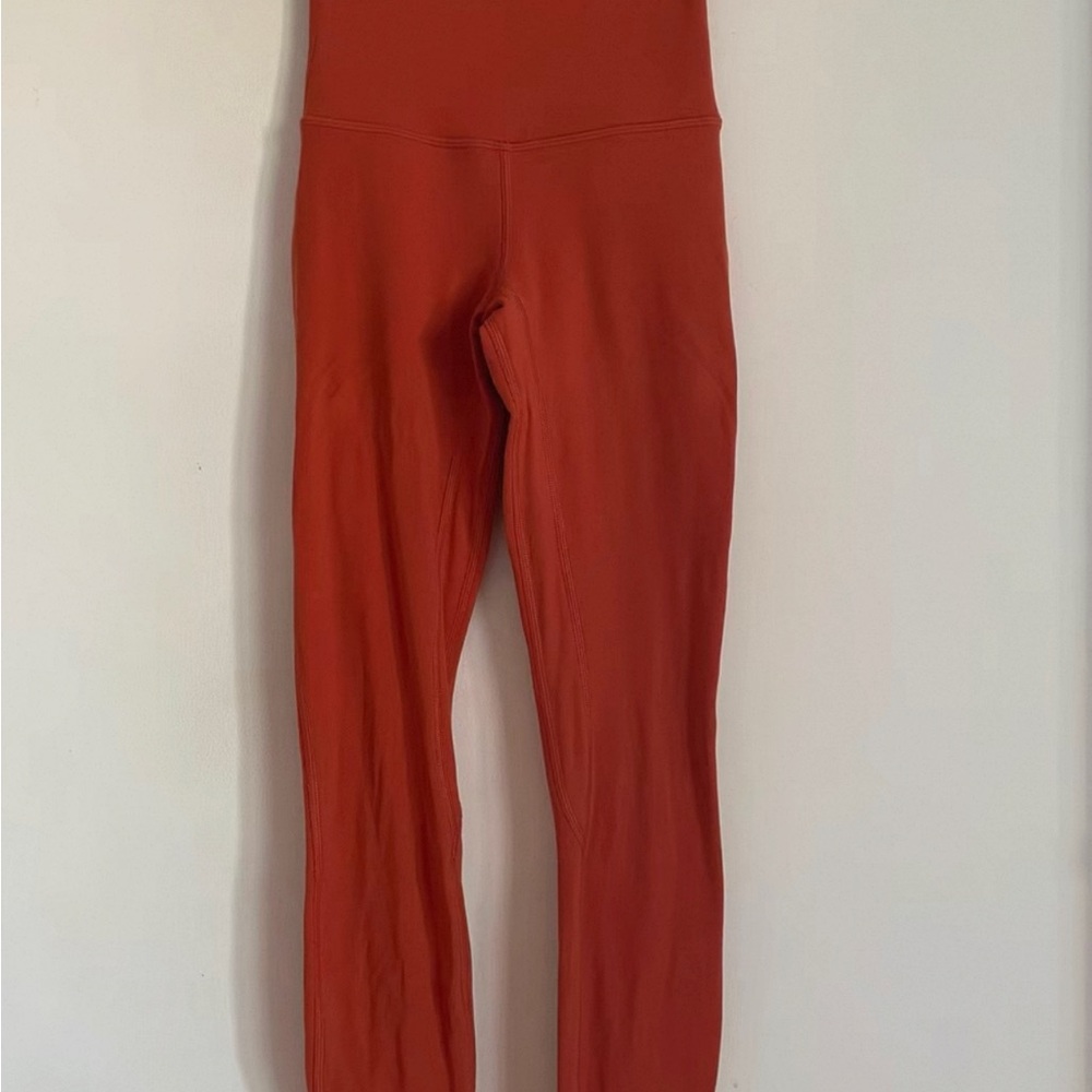 High-Waisted Red Leggings